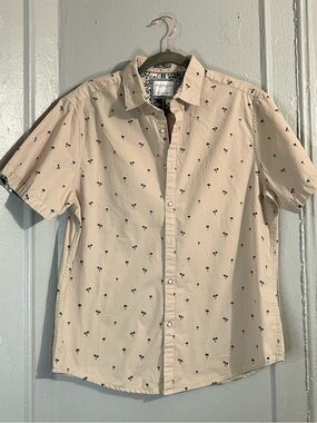 Men’s Palm Tree Print Button Shirt